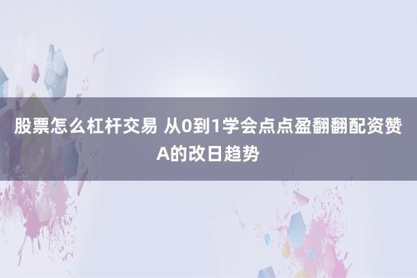 股票怎么杠杆交易 从0到1学会点点盈翻翻配资赞A的改日趋势